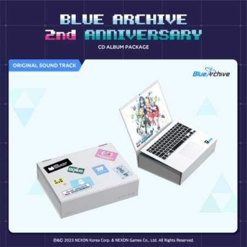 Diverse KPop Blue Archive 2nd Anniversary Soundtrack incl. 32pg Photobook, 2024 Calendar, Yuzu's Ticket, Keyring From Momoi, 6 Photocards + Special Item Coupon CD