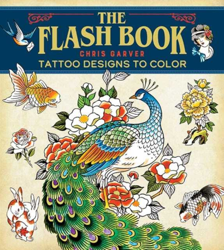 Flash Book, The  HandDrawn Tattoos to Color