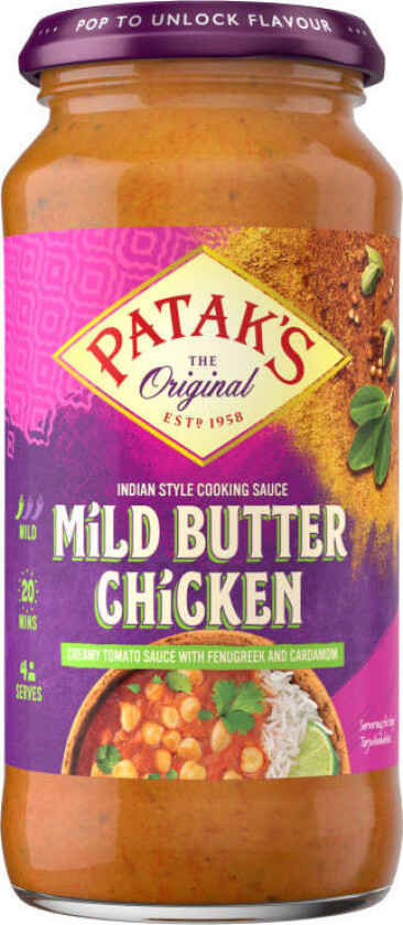 Butter Chicken Cooking Sauce 450g Patak's