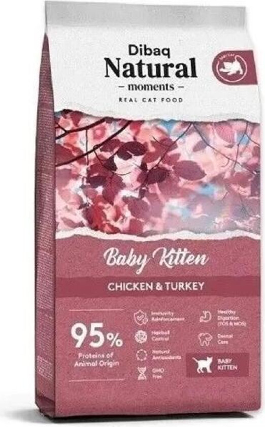 Cat Baby Kitten Chicken & Turkey Tørrfôr til kattunger 2 kg