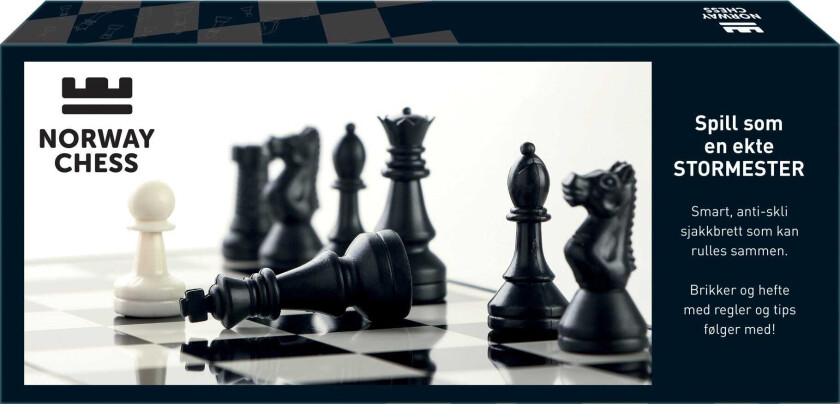 Sjakk Norway Chess Sjakkmatte med store brikker