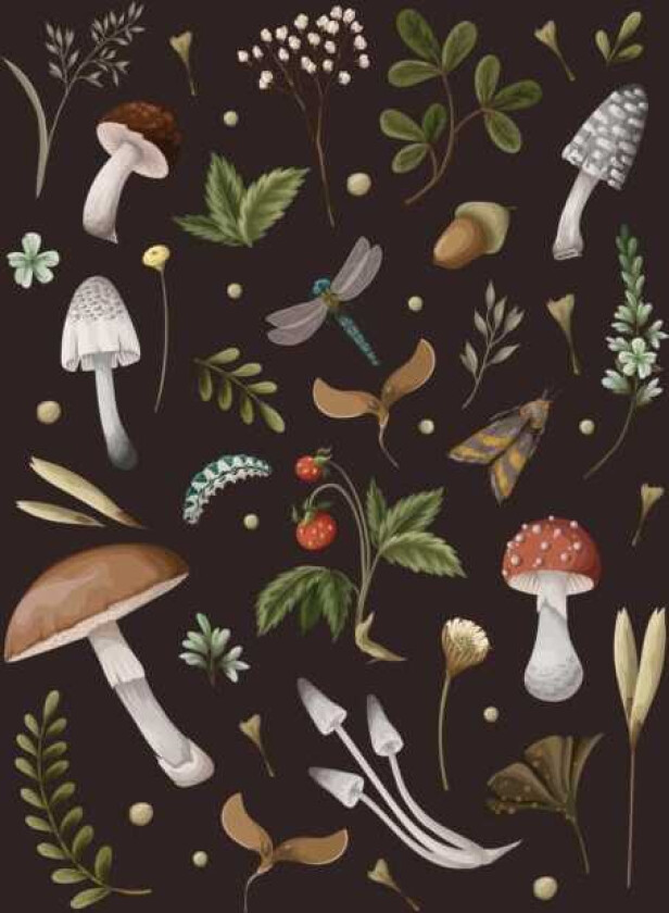 Mushroom Lined Journal
