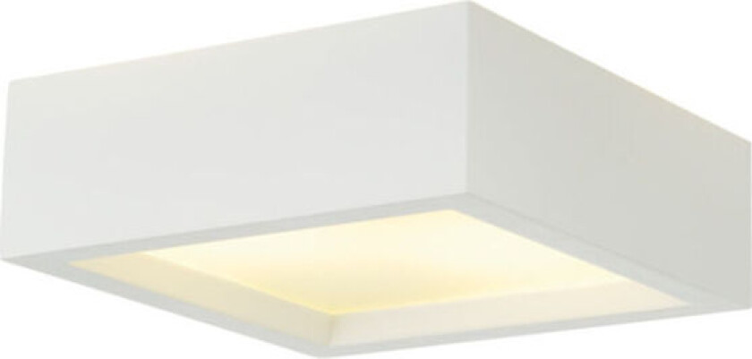 Plastra 104 Taklampe Firkantet E27 Hvit Gips - 90807