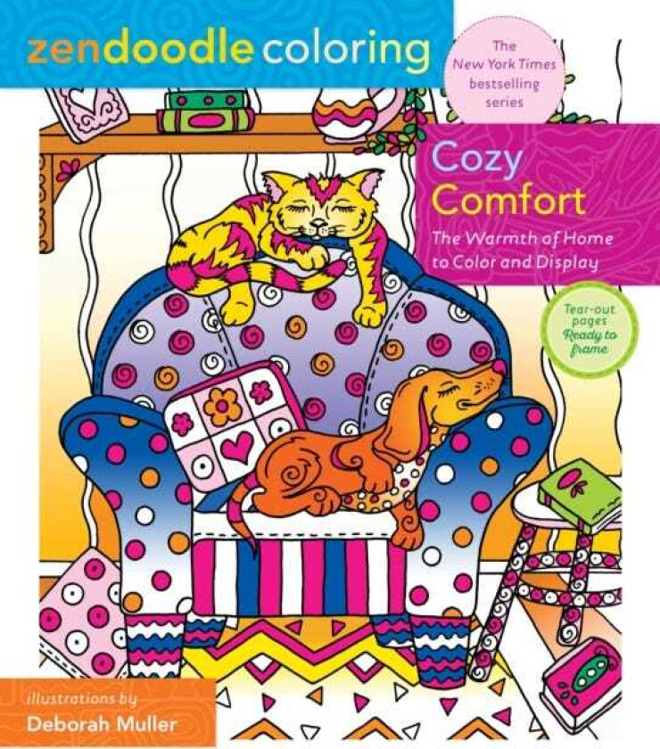 Zendoodle Coloring: Cozy Comfort The Warmth of Home to Color and Display