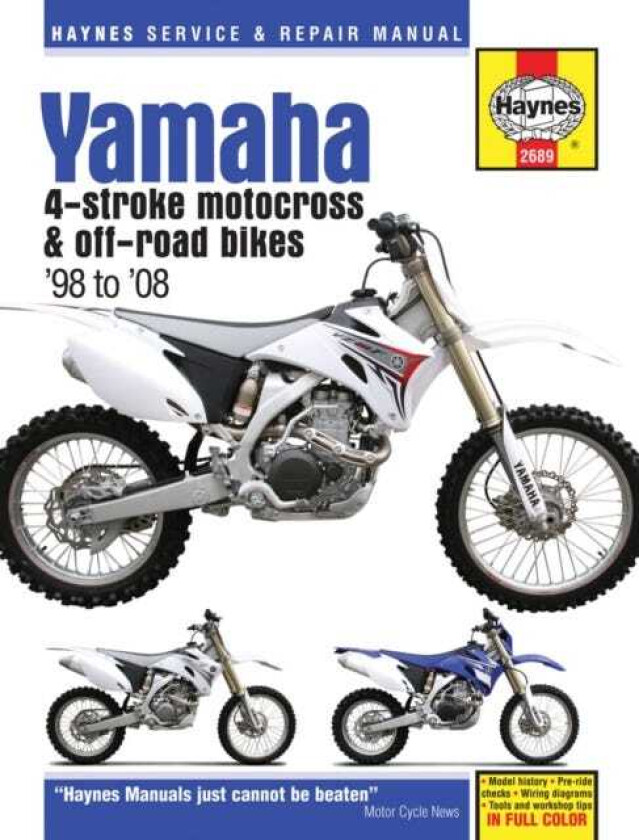 Yamaha YZ & WR 4stroke Motocross Bikes (98  08) Haynes Repair Manual