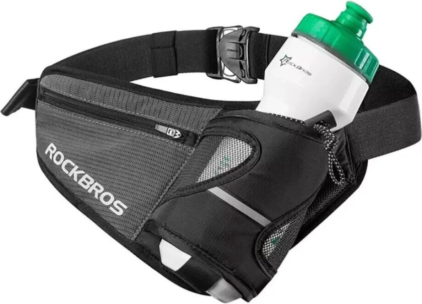 Løpebelte med Drikkeflaskeholder - Svart