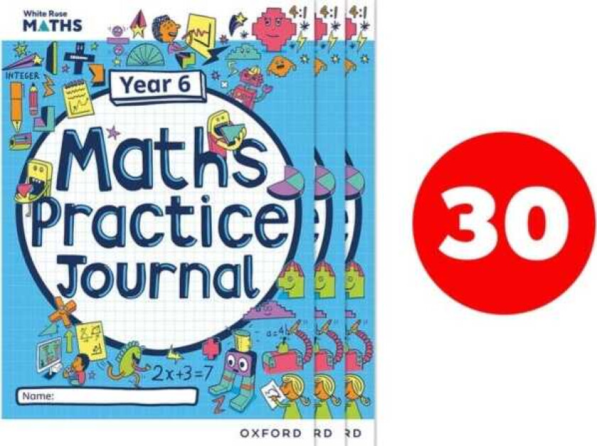 White Rose Maths Practice Journals Year 6 Workbooks: Pack of 30