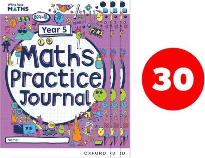 White Rose Maths Practice Journals Year 5 Workbooks: Pack of 30