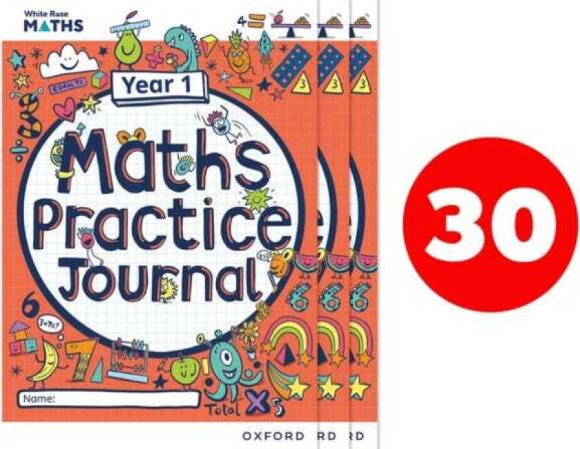 White Rose Maths Practice Journals Year 1 Workbooks: Pack of 30