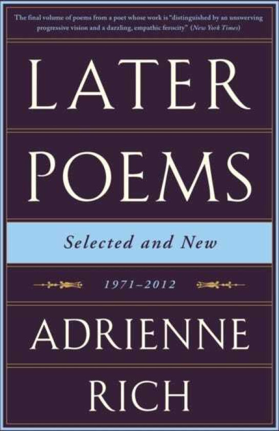 Later Poems: Selected and New 19712012