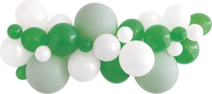 Ballongbue, Grønn, Hvit, Beige -matt og blank- pk/27