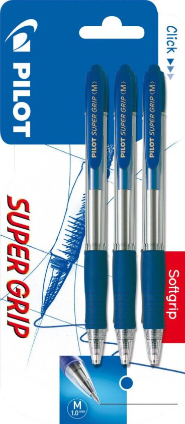 Kulepenn Super Grip M blå (3)