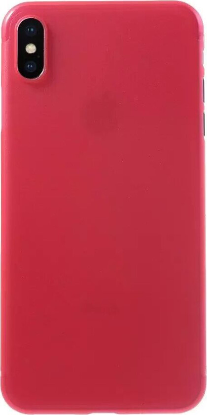 iPhone Xs Max Ultra-thin Plastikk Deksel - Rød