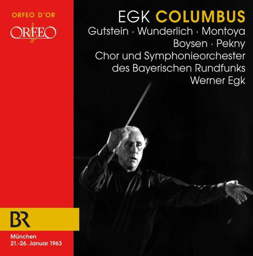 Ernst Gutstein, Fritz Wunderlich, WERNER EGK, Lia Montoya Egk: Columbus CD