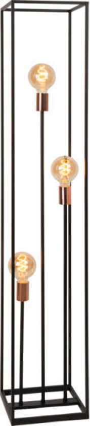 Arthur Gulvlampe 3xE27 40W Sort - 91808