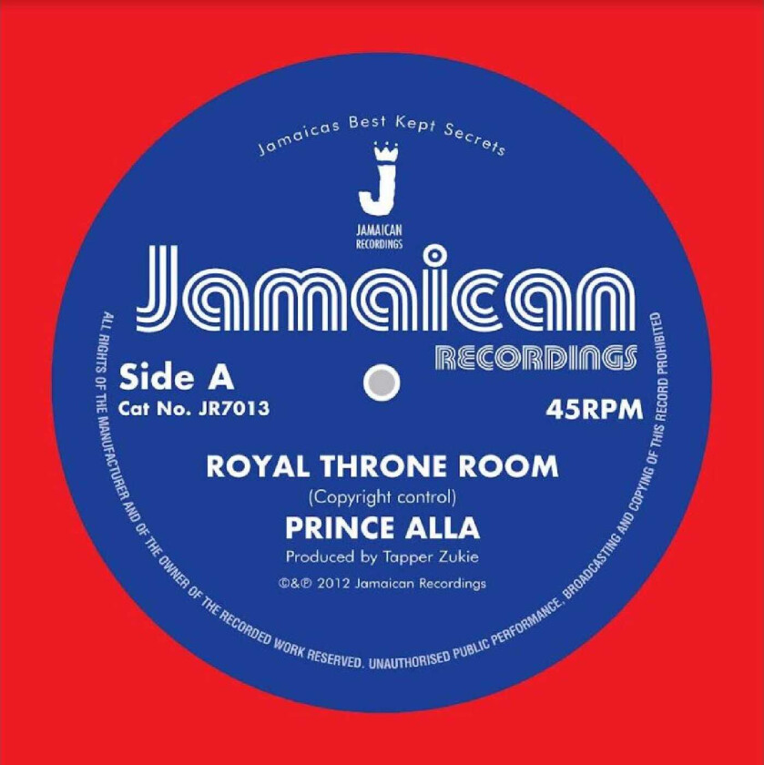 PRINCE ALLA Royal Throne Room / Hail Rastafari LP/Vinyl