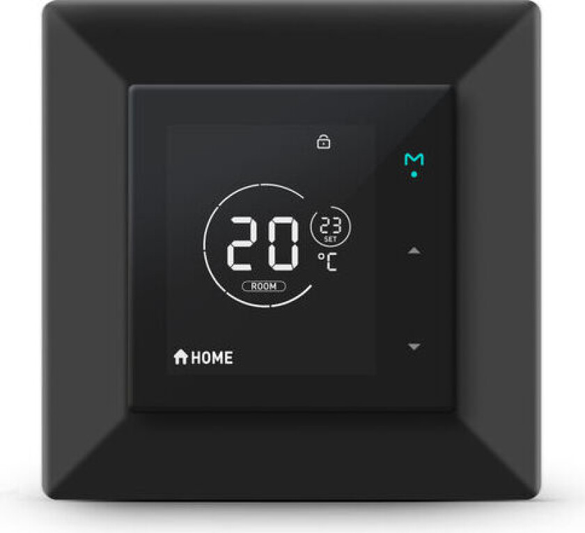 Zigbee Touch Termostat 16A Sort - 4512753