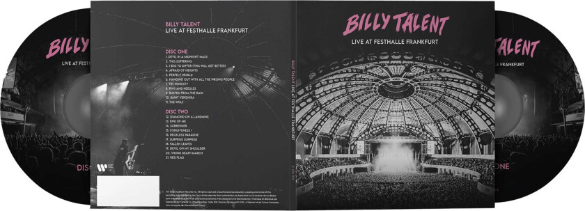 Billy Talent Live At Festhalle Frankfurt CD