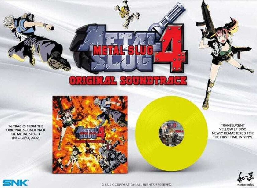 SNK Sound Team, Spillmusikk Metal Slug 4 Original Soundtrack LP/Vinyl