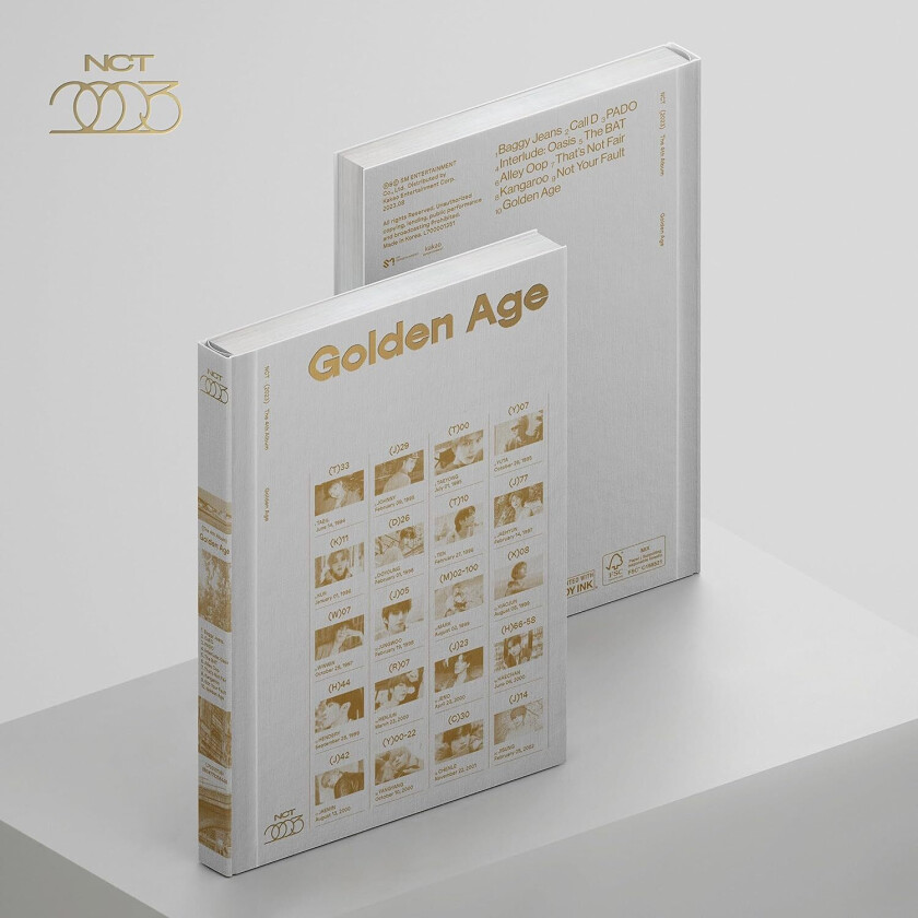 NCT  Golden Age  Archiving Version  incl. 224pg Booklet, Bookmark, Sticker, Year Book Card + Photocard [Import]  CD