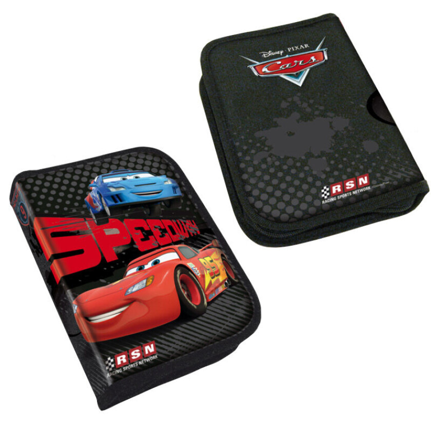 Dobbelt Pennal Med Innhold - Biler 3