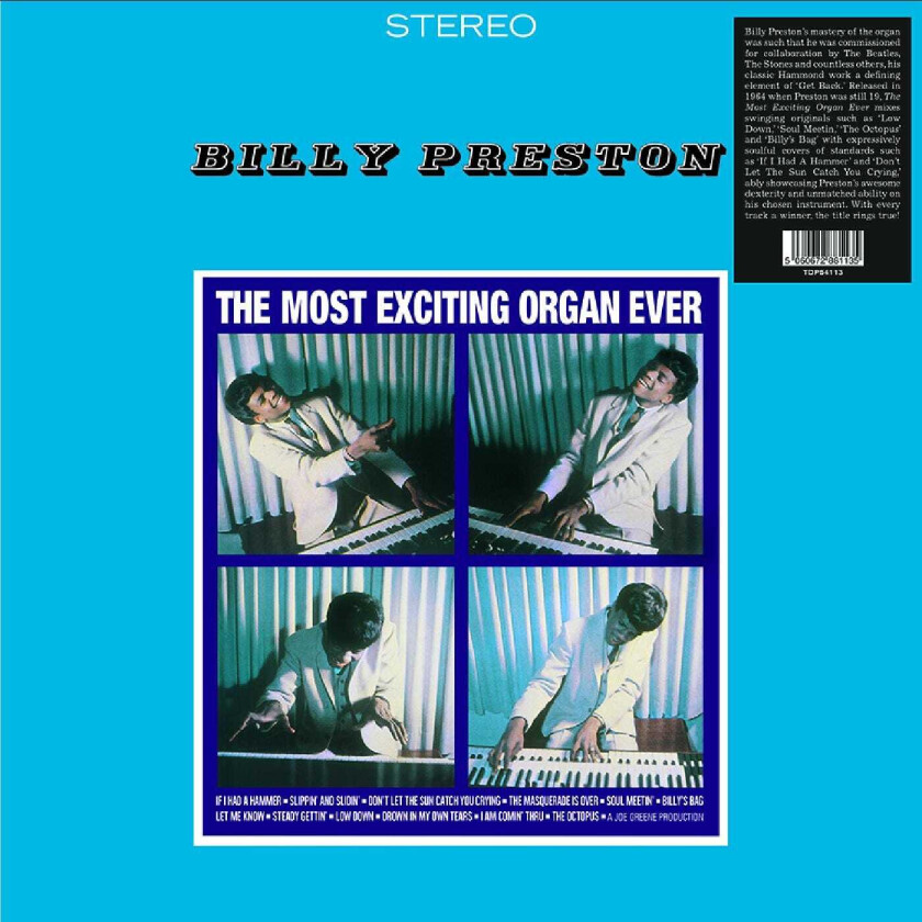 Billy Preston The Most Exciting Organ Ever LP/Vinyl