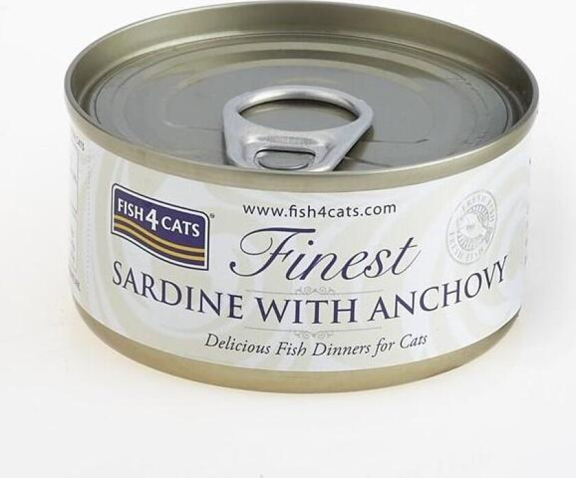 Finest Våtfôr Sardin og Ansjos 70 g