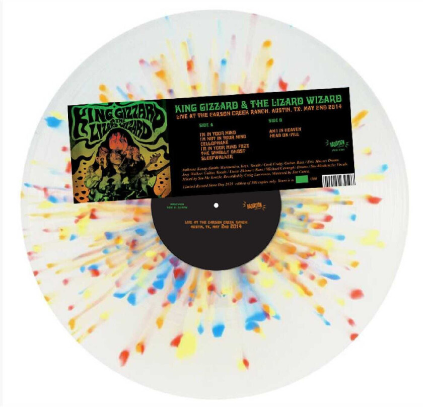King Gizzard & The Lizard Wizard Live At The Carson Creek Ranch, Austin, Tx. May 2nd 2014 (RSD 2023) LP/Vinyl