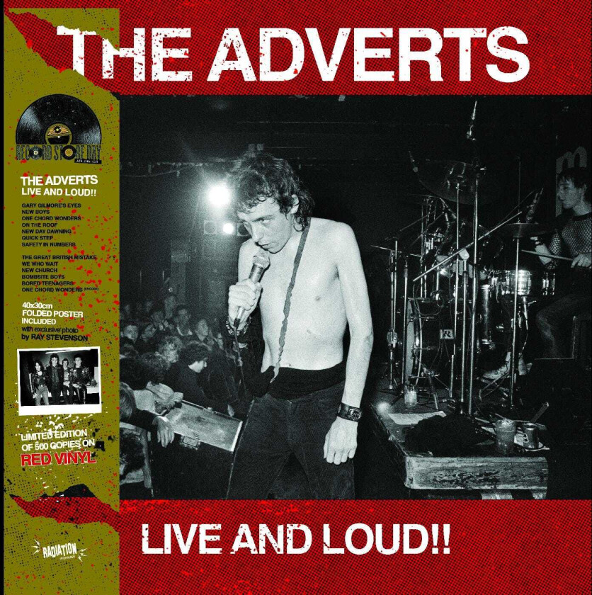 The Adverts Live & Loud!! (RSD 2023) LP/Vinyl