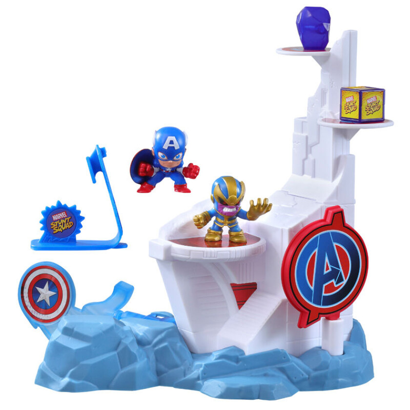 Marvel Stunt Squad Mini Lekesett - Captain America Vs Thanos