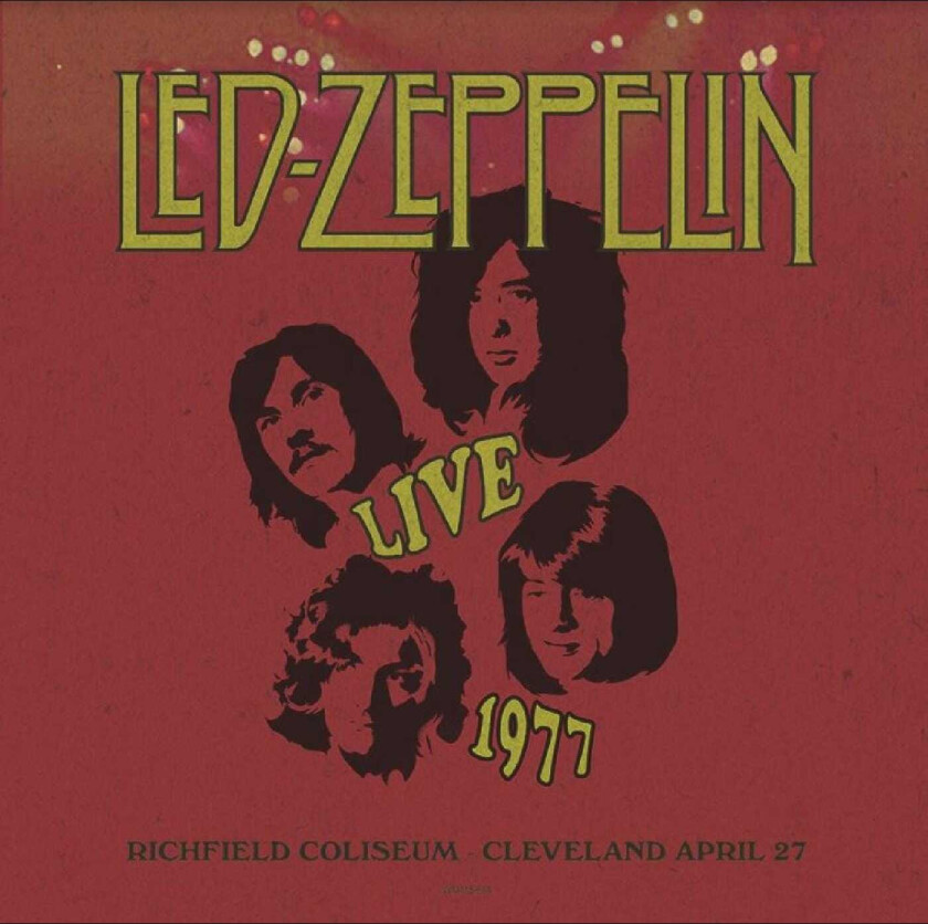 Led Zeppelin  Live At Richfield Coliseum In Cleveland April 27, 1977  WMMSFM  LP/Vinyl