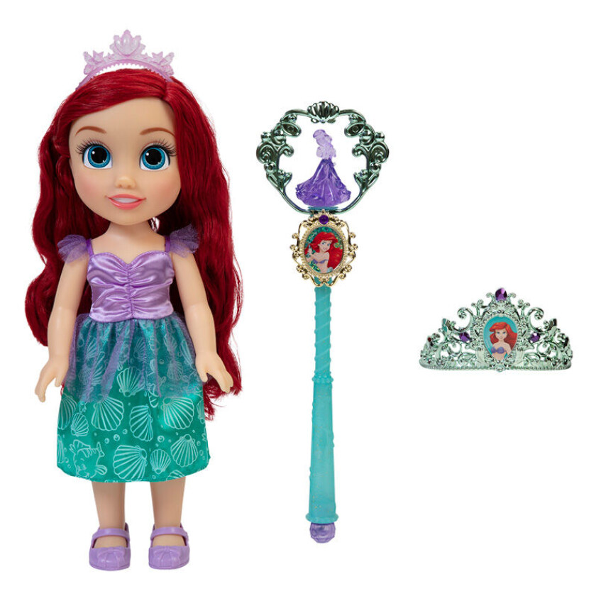 Princess - Ariel Dukke Med Tiara