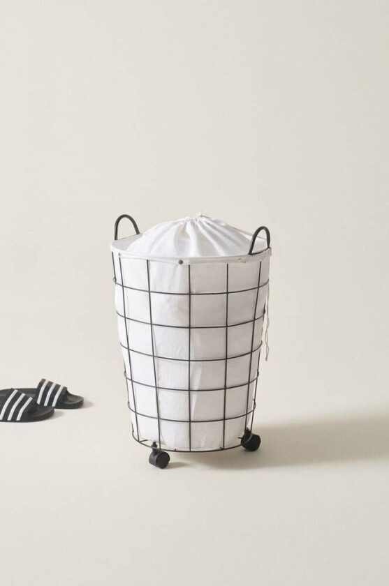 skittentøyskurv Hvid/sort