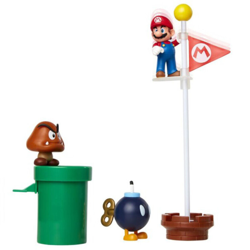 Nintendo  Lekesett Med 6 Cm Figurer - Acorn Plains Diorama