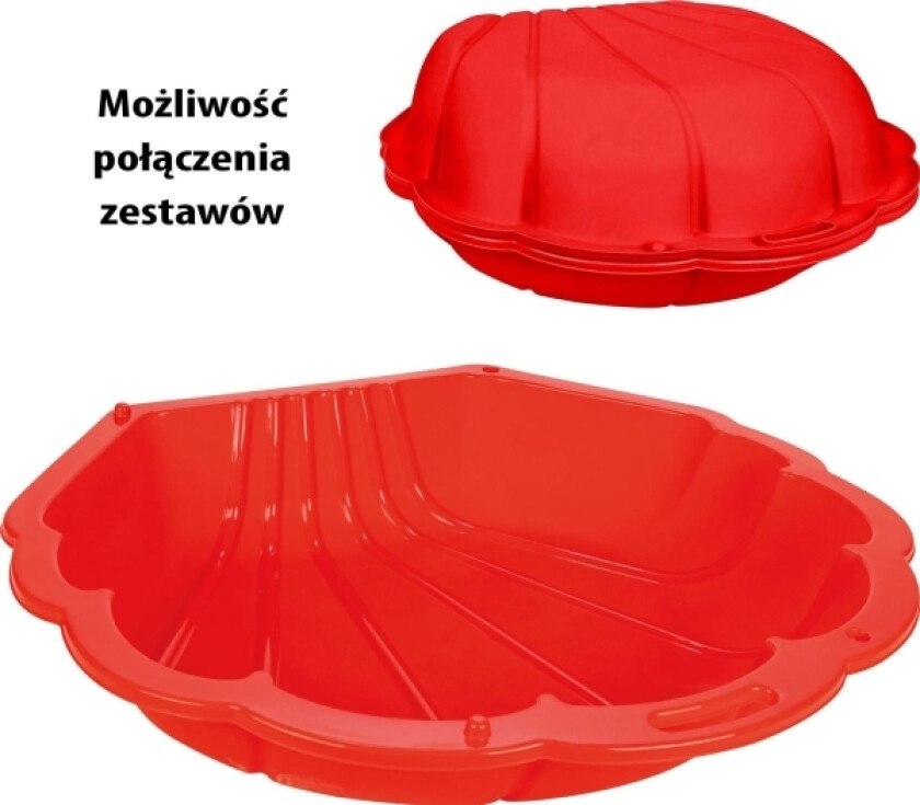 Sandbox Pool Shell Rød 3In1 Dry Pool 1 Stk.