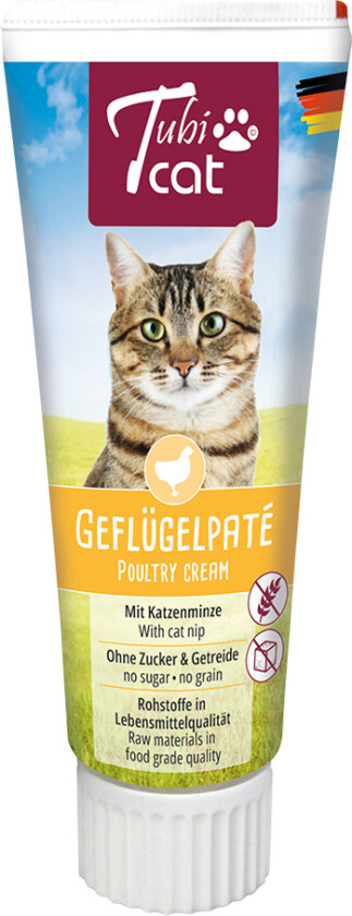 Tubicat fjørfepaté med kattemynte - Sparepakke: 3 x 75 g