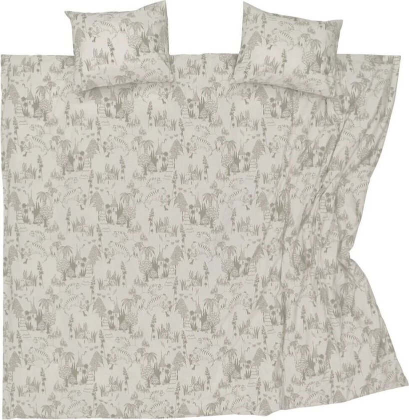Mummitrollet sengesett 240x210 cm Hagefest beige