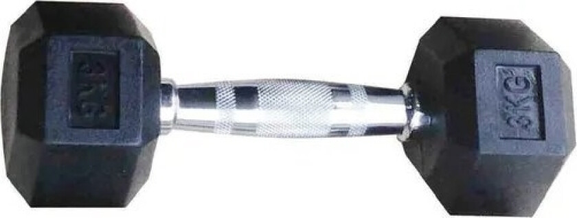 Hex Rubber Dumbbell 3Kg
