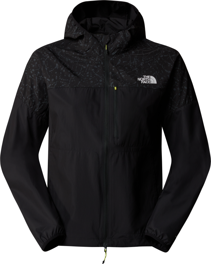 Women's Higher Run Wind Jacket TNF Black/TNF Black Trail Reflective Print L