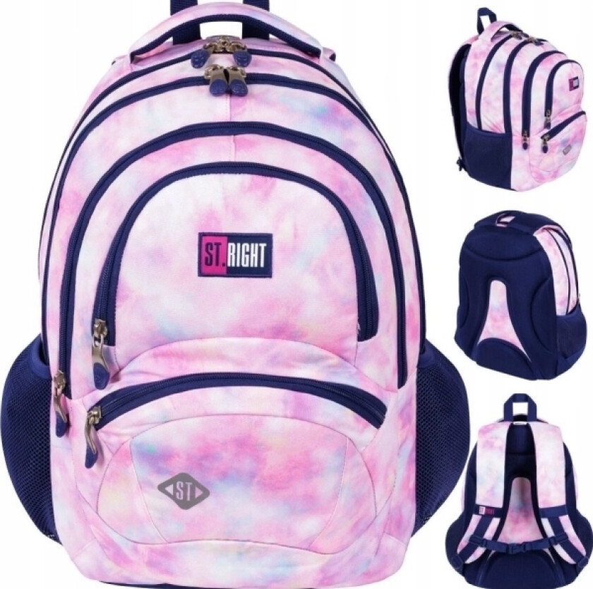 Ryggsekk 31X43x17 3Zam 4Lommes Riktig Rosa Sky Fo