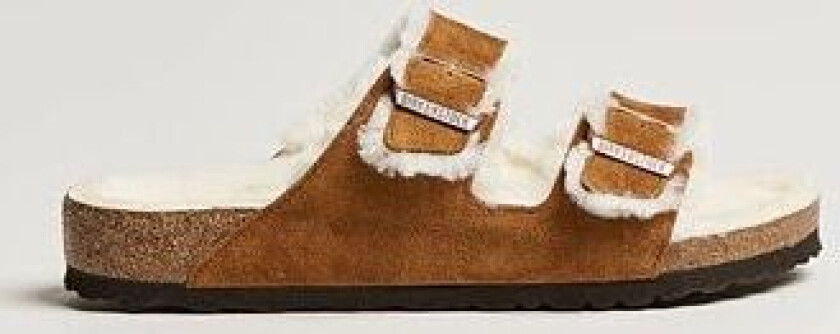 BIRKENSTOCK Arizona Classic Footbed Shearling Mink Suede