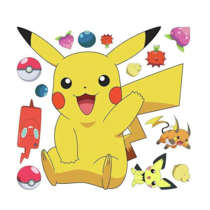 Pokemon Veggdekor Klistremerker 43x46cm - Pokémon