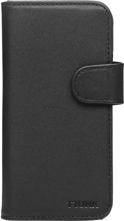 iPhone 13 Pro 2-i-1 Flip Deksel i Ekte Skinn m. Lommebok - Svart