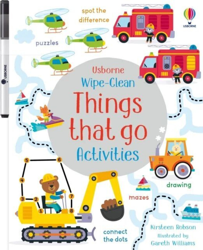 Wipe-Clean Things That Go Activities av Kirsteen Robson