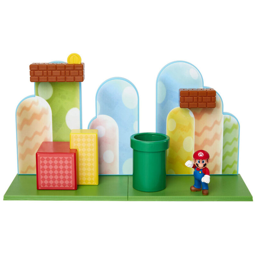 Nintendo  Lekesett Med 6 Cm Figur - Acorn Plains Sett