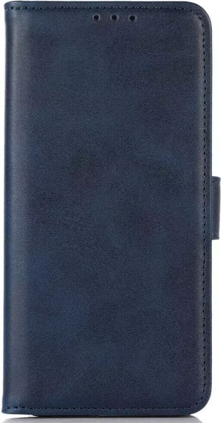 iPhone 15 Pro Max Deksel i Kunstskinn med Lommebok og Magnetisk Lukking - Blå