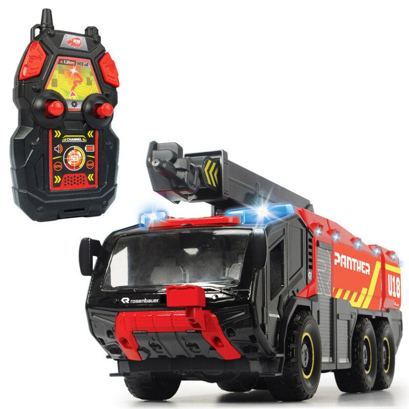 Bilde av Radiostyrt Bil - Flyplassbrannbil 60 Cm Med Vannkanon