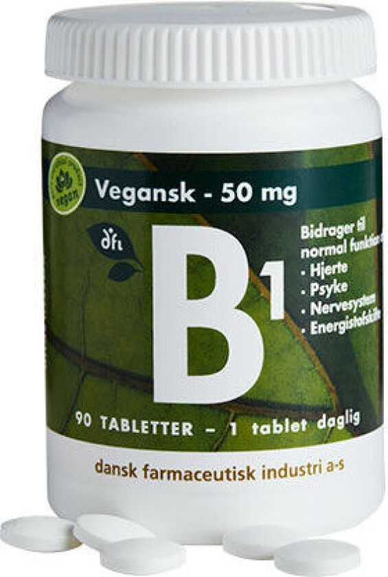 B1 50 Mg Vegan - 90 Tabletter