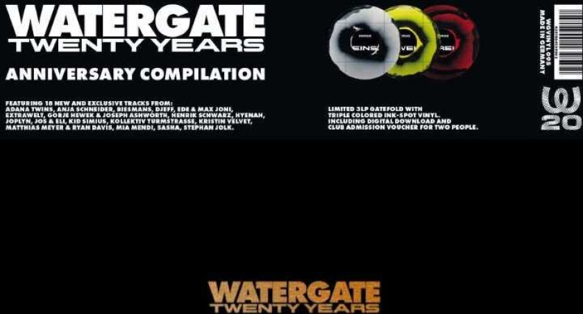 Diverse Electronica Watergate Twenty Years LP/Vinyl