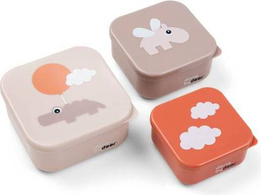Done By Deer Snack Box 3-Pack Happy Clouds, Powder